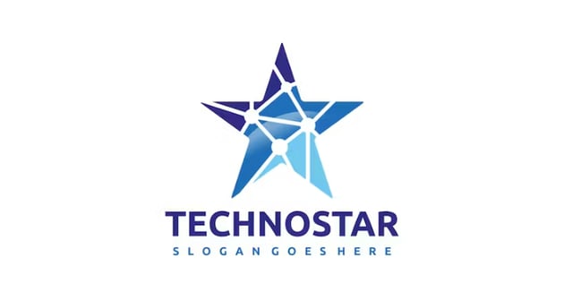 Technology Cool Star Logo (AI, EPS)