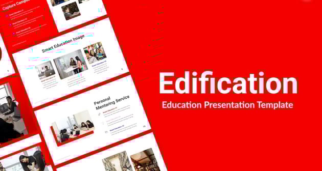Edification - PowerPoint Red Background