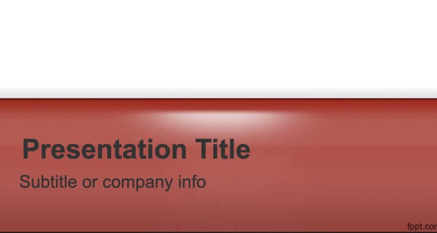Gloss - Red PowerPoint Template