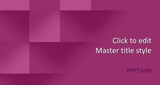 Rose Bud - Cherry Pink Slides Template