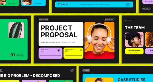 Project Proposal - Modern PowerPoint Background