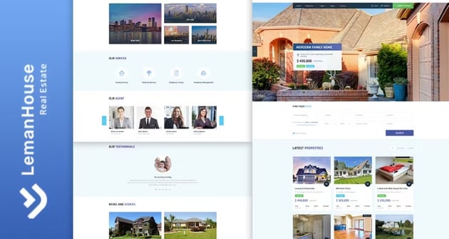 Lemanhouse - HTML Landing Page for Real Estate