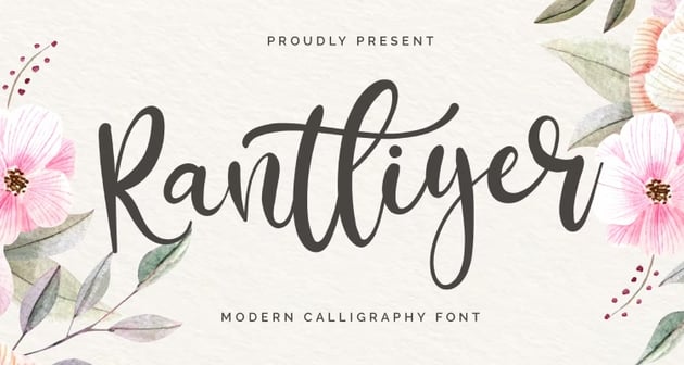 Rantliyer - Cricut Calligraphy Font