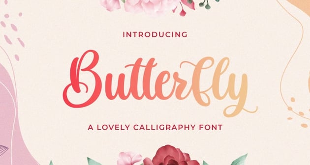 Butterfly - Cricut Calligraphy Font