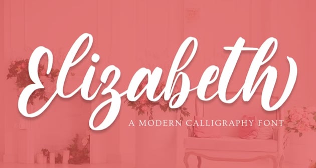 Elizabeth - Cursive Font for Cricut
