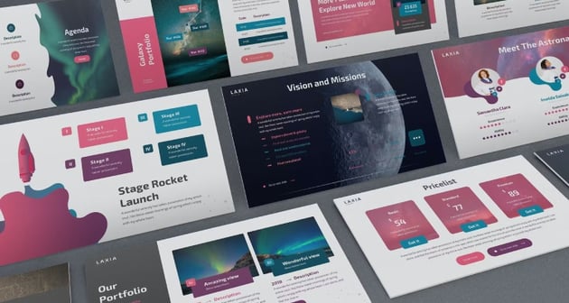 Laxia - PowerPoint Space Theme