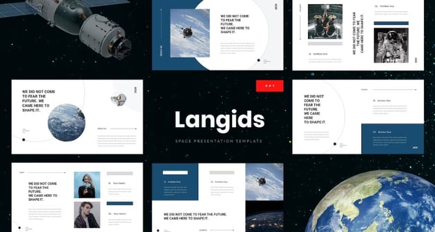 Langids - PPT Space Background
