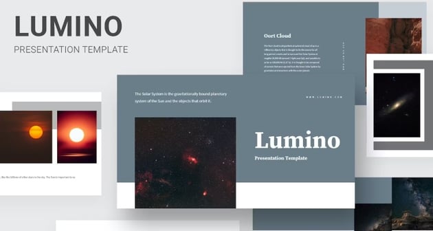 Lumino - Solar System Space Background for PPT
