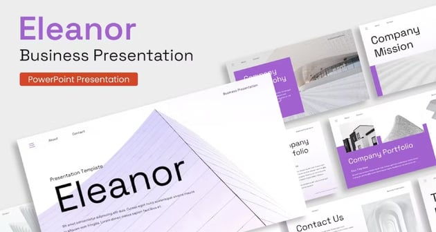 Clean Purple White Modern Creative Business Plan