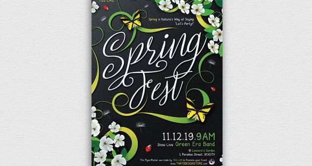 Spring Fest Template Photoshop Flyer