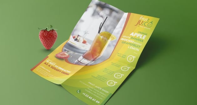 Fruit Juice Shop Template Photoshop Flyer