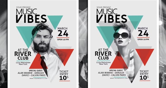 Minimal Music PSD Flyer Template