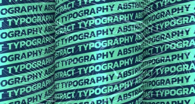 Colorful Abstract Typography