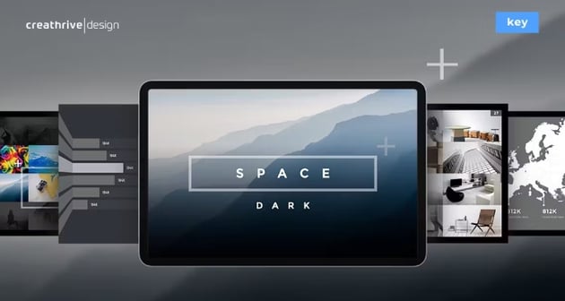 Space - Custom Creative Mac Keynote Theme Design
