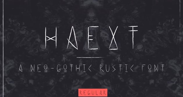 Haext Regular Decorative Gothic Font