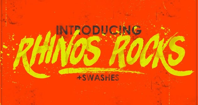 Rhinos Rocks Brush Bold Script Font