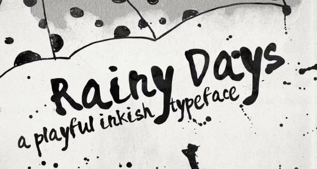 Rainy Days: A Playful Script Typeface