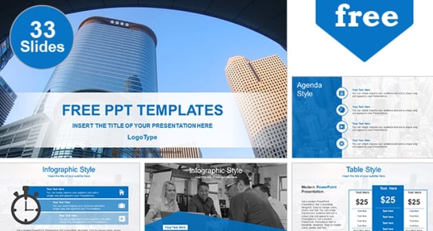 City Building Scenery - Presentation Template for Architecture