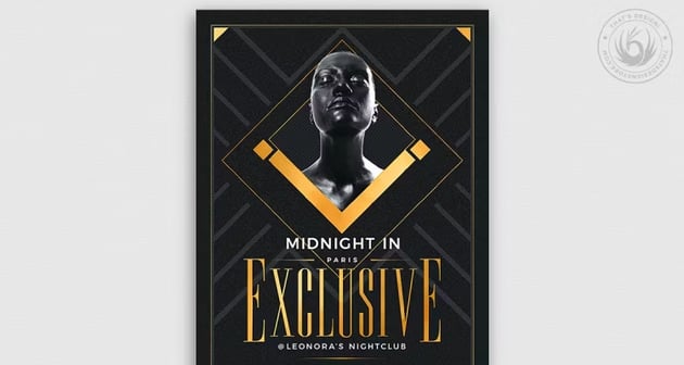 Exclusive Party Club Flyer Background Template