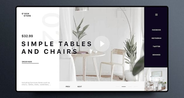 Furniture Website Banner Figma Template