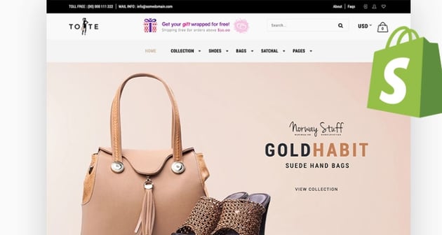 Tote—Shoes and Bags Shopify Theme