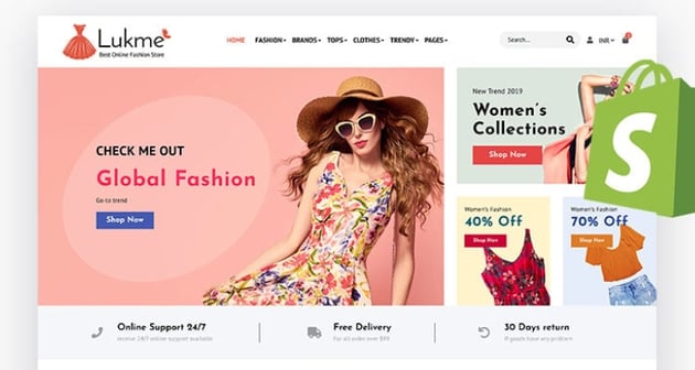 Lukme | Sectioned Fashion Shopify Theme