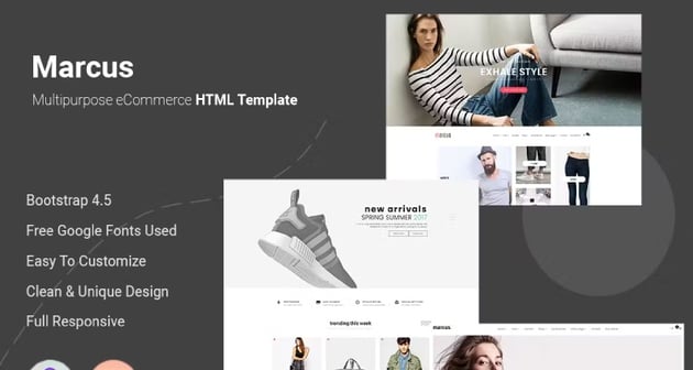 Marcus - Multipurpose eCommerce HTML Template