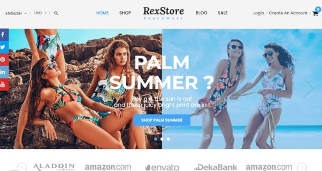 RexStore - Multipurpose Swimwear & Lingerie Shopify Theme