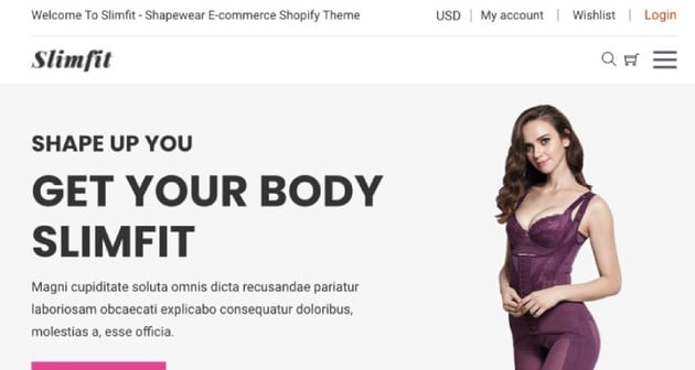 Slimfit - Shapewear Shopify Theme