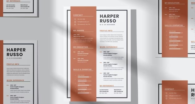 Uncomplicated Resume Template That's Modern