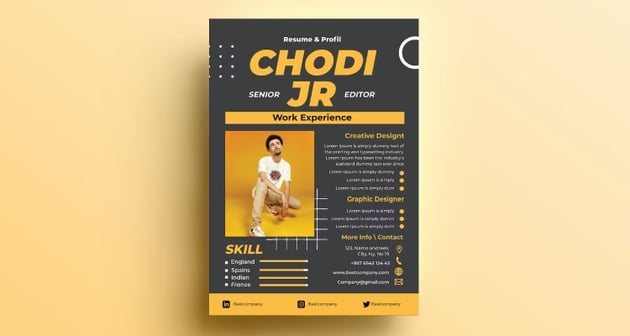 Striking Modern Resume Design