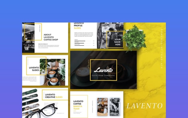 LAVENTO - Coffee Shop PPT Template