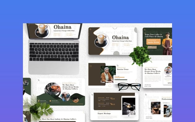 Ohaina - Coffee Shop Presentation Template (Google Slides)