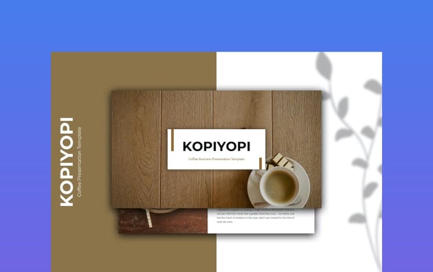 Kopiyopi - Coffee Shop Presentation Template (Keynote)