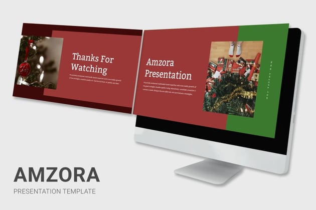 Amzora - Christmas PowerPoint Backgrounds