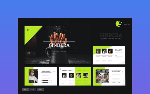 Gindera - Food Presentation Template