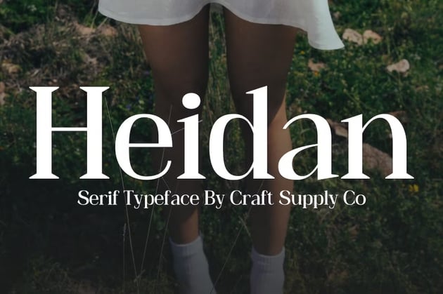 Heidan – Wedge Serif Font