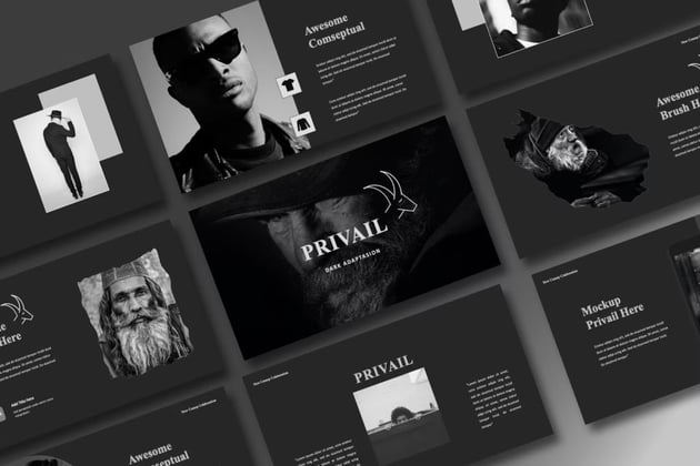 Privail Dark Adaptasion PowerPoint Template