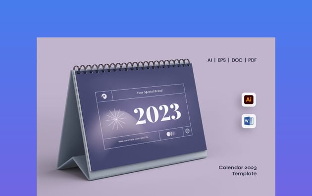2023 Calendar Template | Bluesh