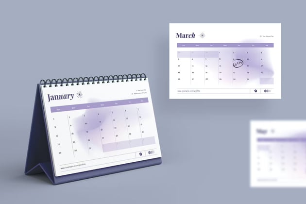 Bluesha - 2023 Calendar Template for MS Word