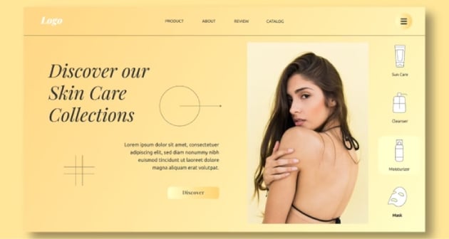 Beauty Clinic – Hero Header Website Template
