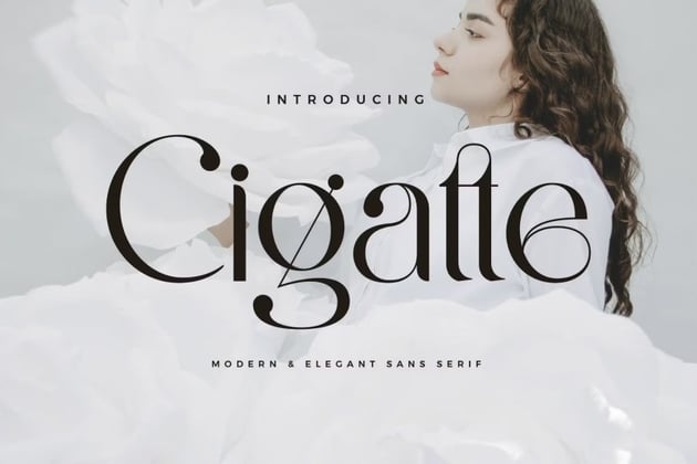 Cigatte - Modern Ligature Font