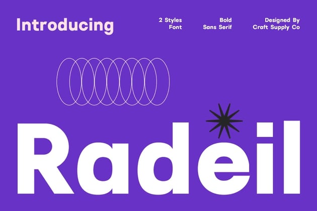 Radeil – Geometric Sans Serif