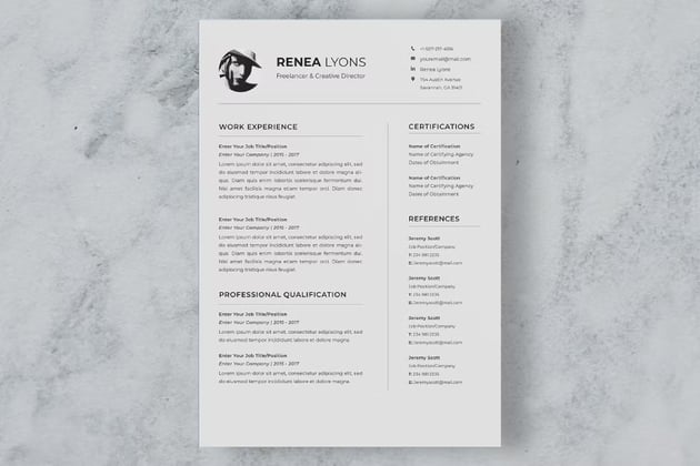 CV Resume - Finance Resume Sample