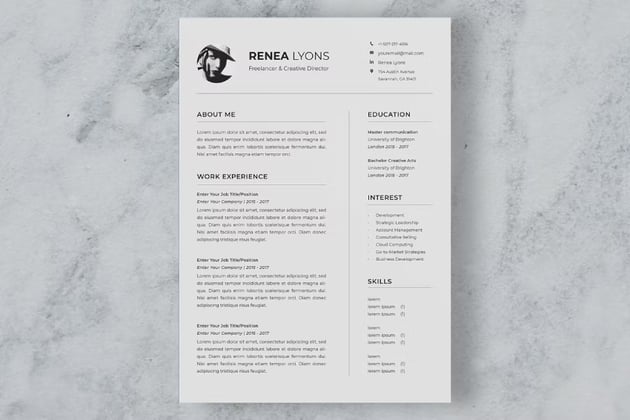 CV Resume - Finance Resume Sample