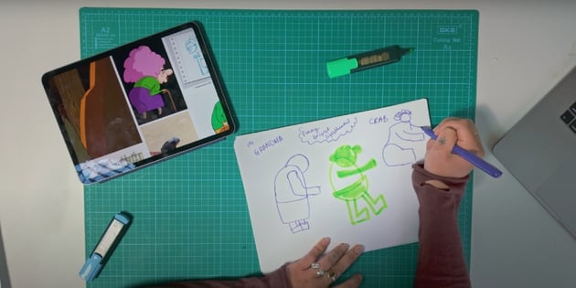 sketching animation in illustrator