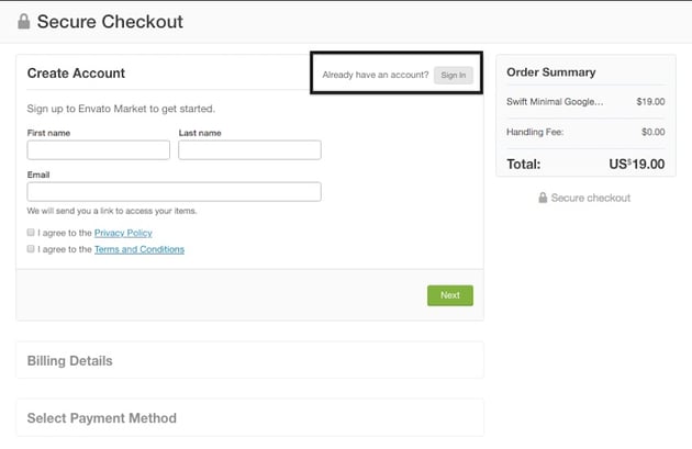 Google Slides Themes Checkout