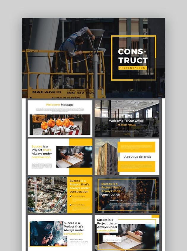 Construct Google Slides Template