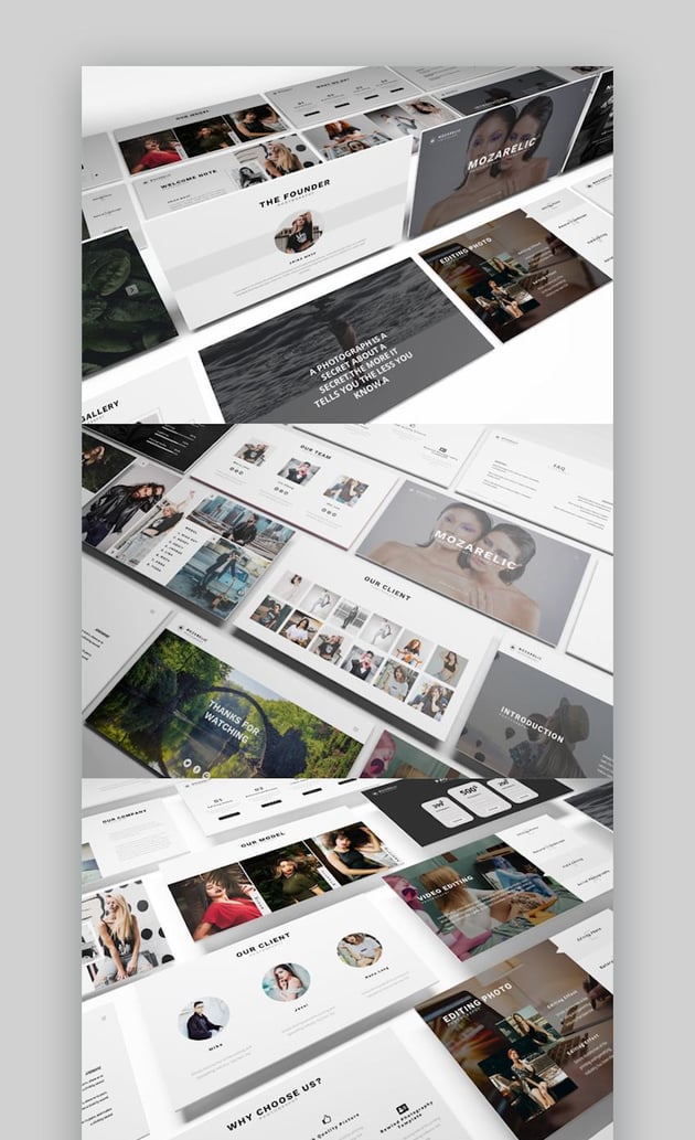 Mozarelic Photography Google Slides Template