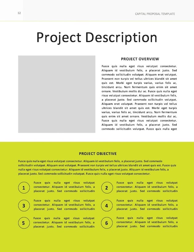 Consulting Proposal Template - Description Page
